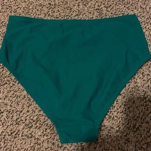 High waisted Emerald green bikini bottom